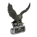 Owl School Mascot Sculpture w/Engraving Plate